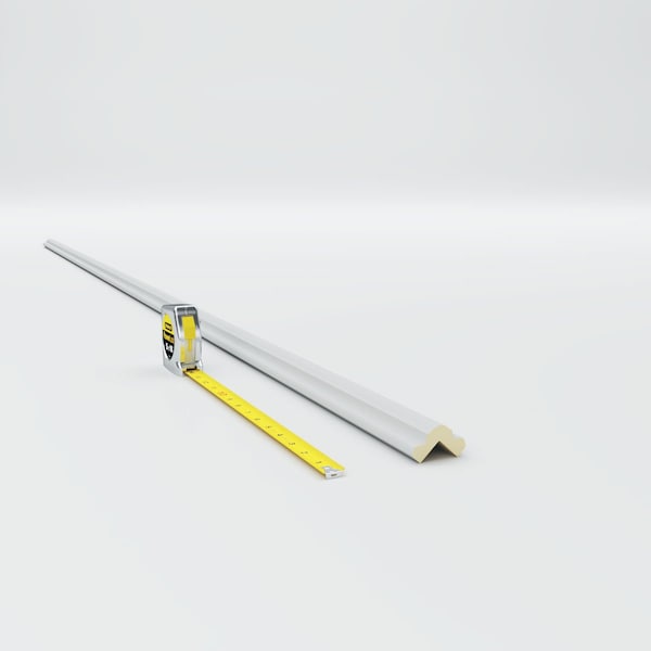 Ekena Millwork 1 1/2"H x 1 1/2"P x 2 1/8"F x 94 1/2"L Bradford Smooth Corner Moulding - MLD01X01X02BR