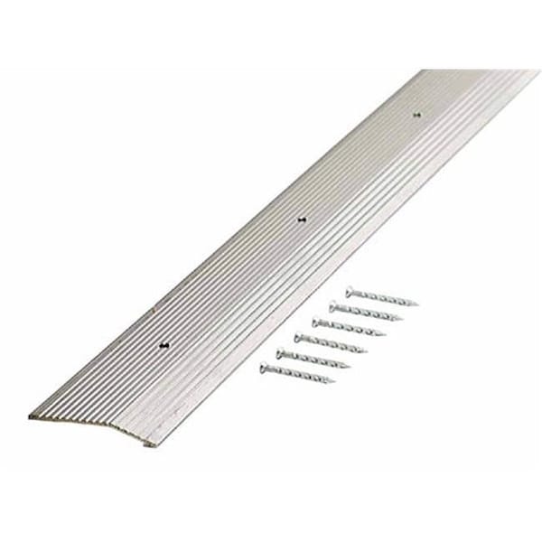 Homepage 2in. X 36in. Pewter Fluted Extra Wide Carpet Trim  43858 - HO337003