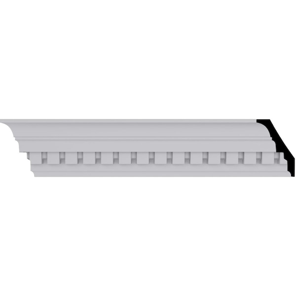 Ekena Millwork 3"H x 2"P x 3 5/8"F x 94 1/2"L Dentil Crown Moulding - MLD03X02X03DE