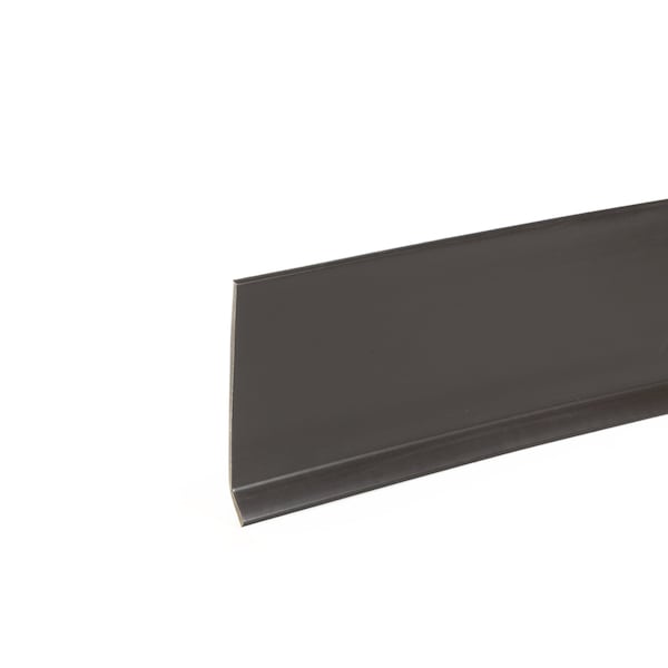 Mohawk Vinyl Cove Wall Base, Vinyl, Black Brown, 48 in L, 4 in W - CVW04-099