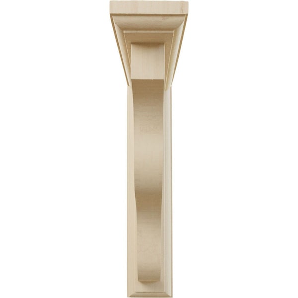 Ekena Millwork 2 1/4"W x 9"D x 11"H Hamilton Traditional Bracket, Rubberwood - BKT02X09X11HARW