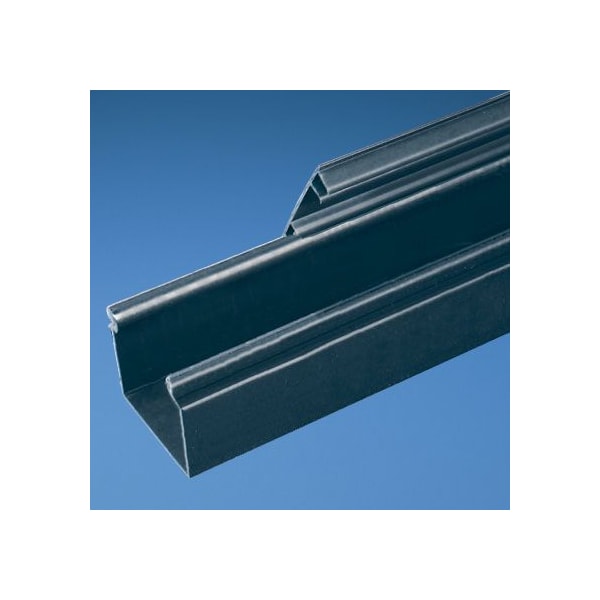 Panduit Base Wiring Duct, Solid Hinged, Black, 4" x 4", No Mounting Holes, PK6 - HS4X4BL6NM