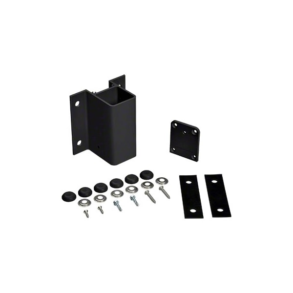 Cr Laurence Matte Black 180 Degree Center/End Fascia Mount Bracket - FBH1BL