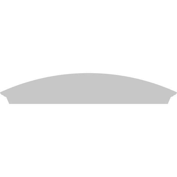 Ekena Millwork Arched Architectural Grade PVC Pediment, 72"W x 14"H x 2-3/4"P - PEDP072X140ARD00