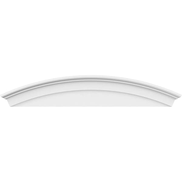 Ekena Millwork Arched Architectural Grade PVC Pediment, 72"W x 14"H x 2-3/4"P - PEDP072X140ARD00