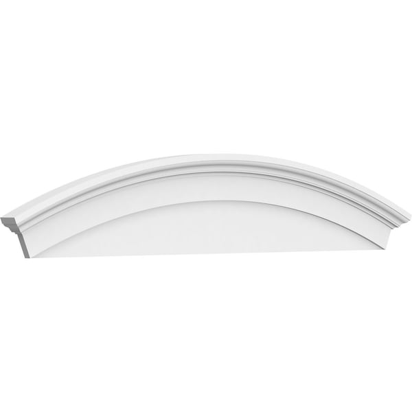 Ekena Millwork Arched Architectural Grade PVC Pediment, 72"W x 14"H x 2-3/4"P - PEDP072X140ARD00