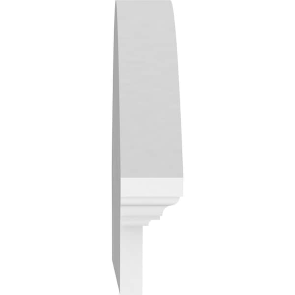 Ekena Millwork Arched Architectural Grade PVC Pediment, 72"W x 14"H x 2-3/4"P - PEDP072X140ARD00