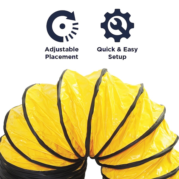 Maxx Air Polyvinyl Hose for 12 In. Confined Space Ventilators - HVHF 12HOSE UPS