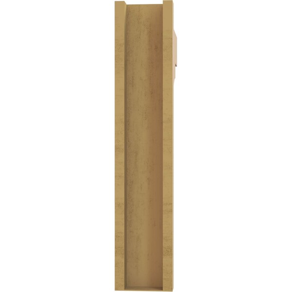 Ekena Millwork 6-in W x 26-in D x 30-in H Funston Block Rough Cedar Woodgrain TimberThane Outlooker, Primed Tan - OUTUR060X26X30FST44RCPR
