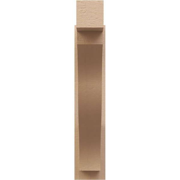Ekena Millwork 6-in W x 26-in D x 30-in H Funston Block Rough Cedar Woodgrain TimberThane Outlooker, Primed Tan - OUTUR060X26X30FST44RCPR