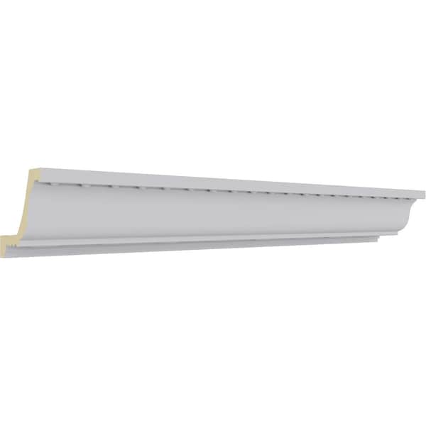 Ekena Millwork 2 3/8"H x 2 7/8"P x 3 5/8"F x 94 1/2"L, (2" Repeat), Federal Crown Moulding - MLD02X02X03FE