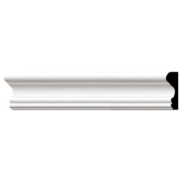 Ekena Millwork Panel Moulding, Urethane, 94-1/2 in L, 3-3/8 in H - PML03X01CH
