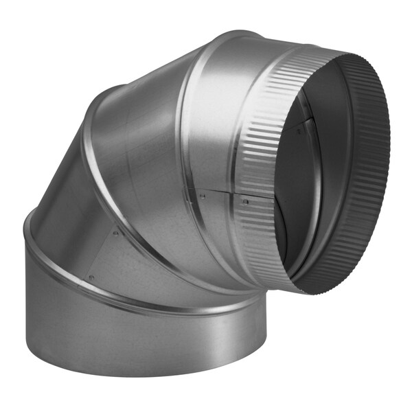 Broan 10IN Adjustable Elbow, Galvanized Steel, 30 GA, 10" W, 13-1/4" H - 418