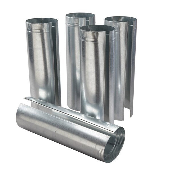 Almo 24-Inch Long 8-Inch Round Duct for Vent Hood - 2-Inch Height, 0.7-Inch Width - 408