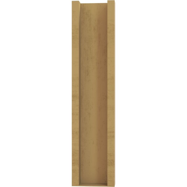Ekena Millwork 6-in W x 14-in D x 26-in H Funston Block Rough Cedar Woodgrain TimberThane Outlooker, Primed Tan - OUTUR060X14X26FST44RCPR