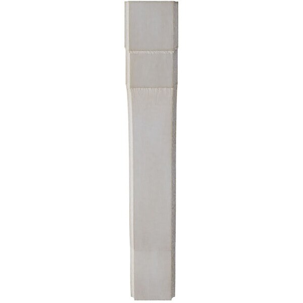 Ekena Millwork 1 3/4"W x 8 1/2"D x 11"H Bedford Wood Vintage Decor Bracket, Chalk Dust White - BKTWD02X09X11BEWH