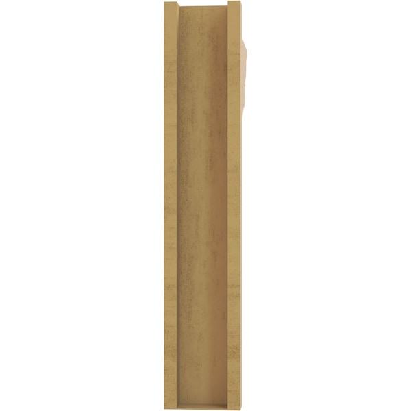 Ekena Millwork 6-in W x 26-in D x 32-in H Funston Trad Rough Cedar Woodgrain TimberThane Outlooker, Primed Tan - OUTUR060X26X32FST04RCPR