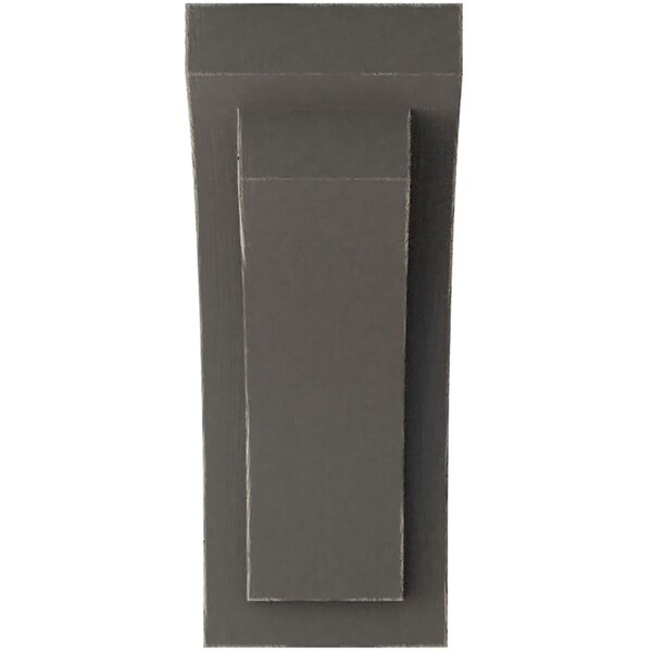 Ekena Millwork 4"W x 5 3/4"D x 10"H Medium Felix Wood Vintage Decor Corbel, Reclaimed Grey - CORWD04X05X10FEGY