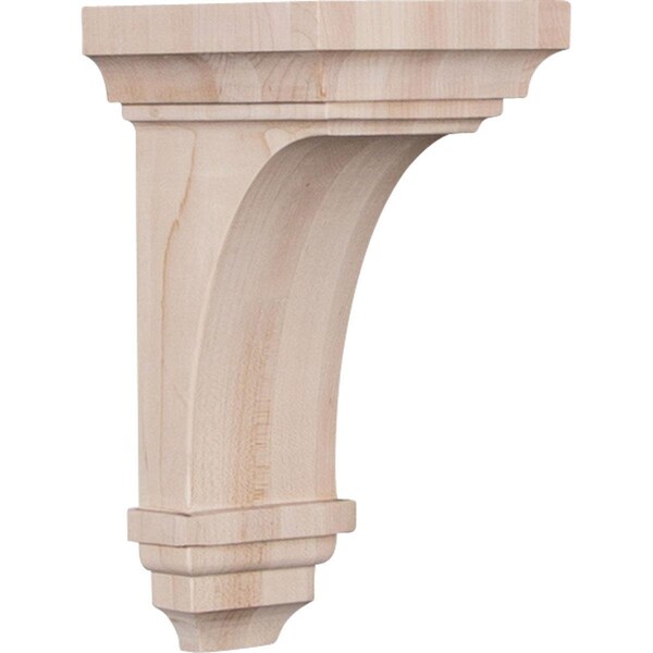 Dwellingdesigns 5 x 5.75 x 10 in. Medium Jefferson Wood Corbel, Alder - DW2954871