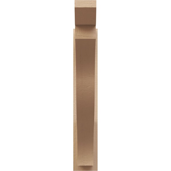 Ekena Millwork 5 1/2-in W x 32-in D x 32-in H Funston Slat Rough Cedar Woodgrain TimberThane Outlooker, Primed Tan - OUTUR055X32X32FST24RCPR
