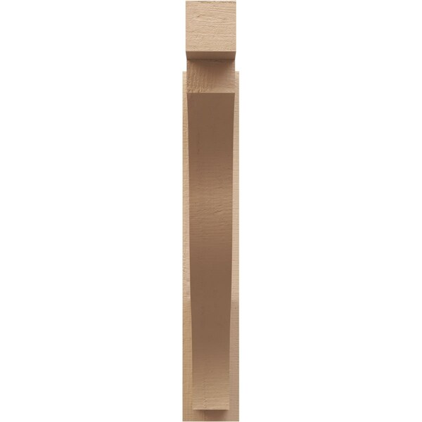 Ekena Millwork 5 1/2-in W x 34-in D x 34-in H Funston Block Rough Cedar Woodgrain TimberThane Outlooker, Primed Tan - OUTUR055X34X34FST44RCPR