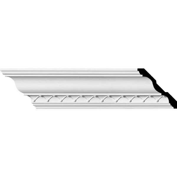 Ekena Millwork SAMPLE - 4 1/4"H x 4 1/4"P x 6 1/8"F x 12"L, (1 5/8" Repeat), Charlotte Crown Moulding - SAMPLE-MLD04X04X06CT