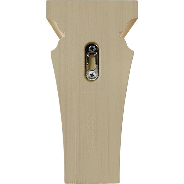 Ekena Millwork 4"W x 4 3/4"D x 8"H Small Nevio Wood Corbel, Rubberwood - CORW04X04X08NERW