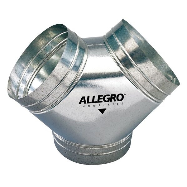 Allegro Industries Duct to Duct Connector, 12 in. W, Slvr - 9550-Y