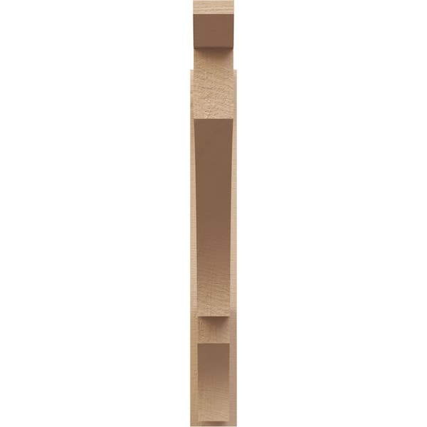 Ekena Millwork 5 1/2-in W x 42-in D x 42-in H Balboa Slat Rough Cedar Woodgrain TimberThane Outlooker, Primed Tan - OUTUR055X42X42BOA24RCPR