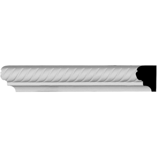Ekena Millwork 1 3/8"H x 7/8"P x 94 1/2"L Alexandria Chair Rail - CHA01X01AL