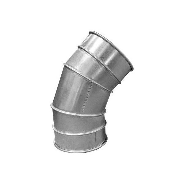 Us Duct US Duct Clamp Together 45 Degree Elbow 1.5 CLR, 16" Diameter, Galvanized, 18 Gauge - REGS1645.G18