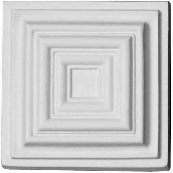 Ekena Millwork 4 1/8"W x 4 1/8"H x 1 1/4"P Leandros Rosette - ROS03X03LE