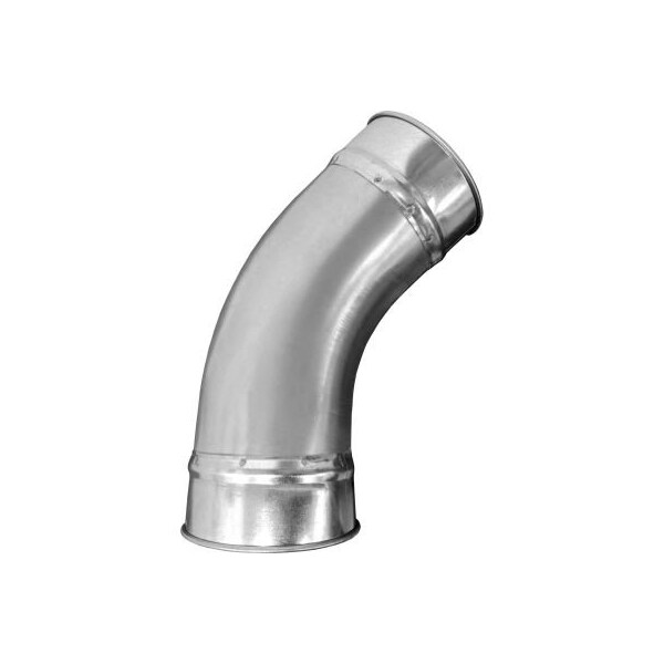 Us Duct US Duct Clamp Together 45 Degree Elbow 1.0 CLR, 3" Diameter, Galvanized, 22 Gauge - RESD0345.G22