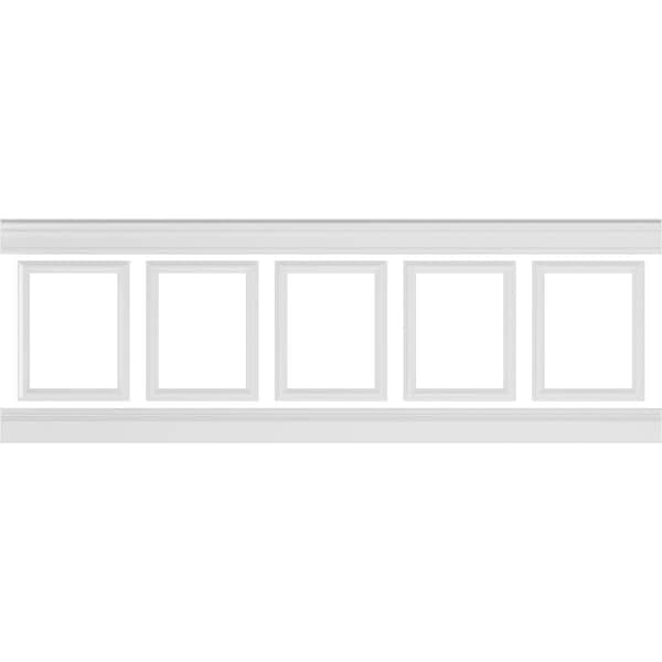 Ekena Millwork Wainscot Paneling Kit, Urethane, 94-1/2 in L, Factory Primed - WPKUSQ011P032