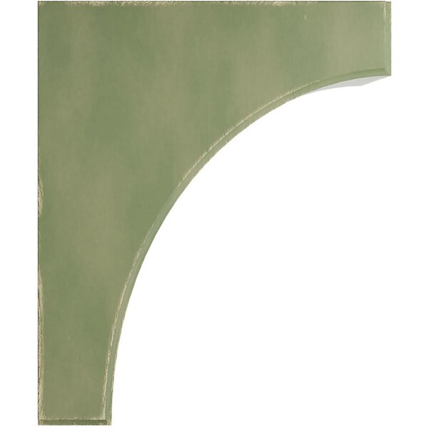 Ekena Millwork 5 1/4"W x 10"D x 12"H Clarksville Wood Vintage Decor Bracket, Restoration Green - BKTWD05X10X12CVGR