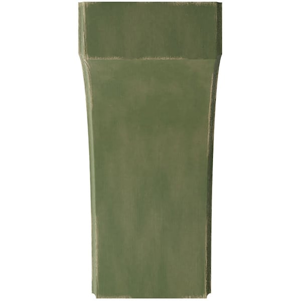 Ekena Millwork 5 1/4"W x 10"D x 12"H Clarksville Wood Vintage Decor Bracket, Restoration Green - BKTWD05X10X12CVGR