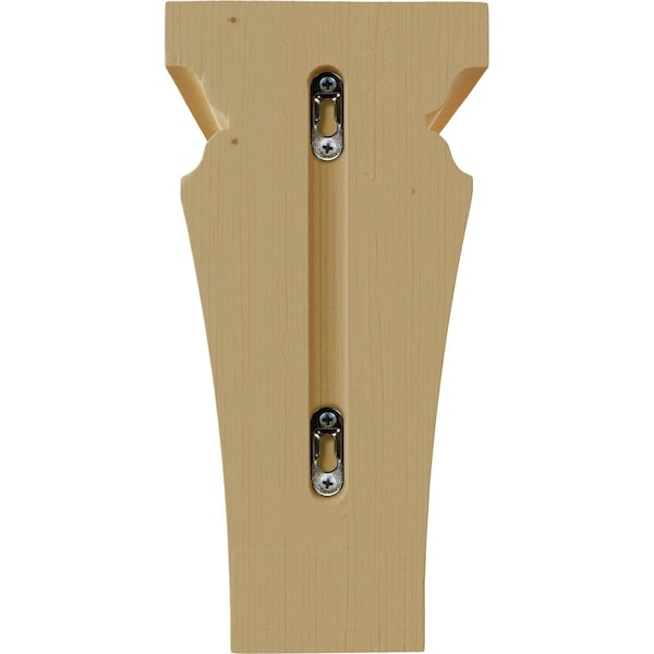 Ekena Millwork 6"W x 6 3/4"D x 12"H Large Nevio Wood Corbel, Alder - CORW06X06X12NEAL