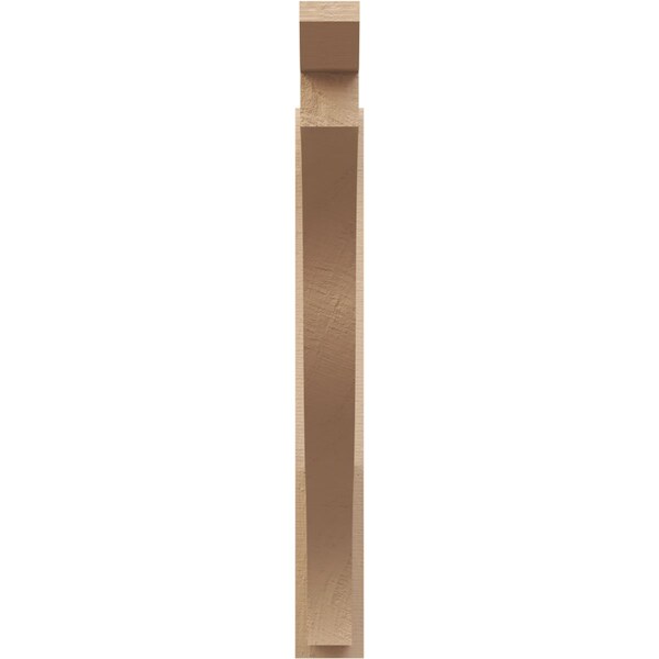 Ekena Millwork 5 1/2-in W x 44-in D x 44-in H Funston Slat Rough Cedar Woodgrain TimberThane Outlooker, Primed Tan - OUTUR055X44X44FST24RCPR
