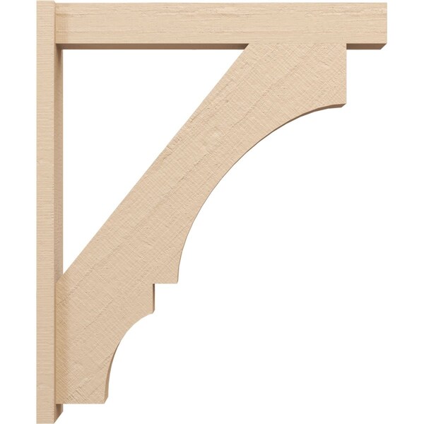Ekena Millwork 5 1/2-in W x 30-in D x 36-in H Balboa Block Rough Cedar Woodgrain TimberThane Outlooker, Primed Tan - OUTUR055X30X36BOA44RCPR