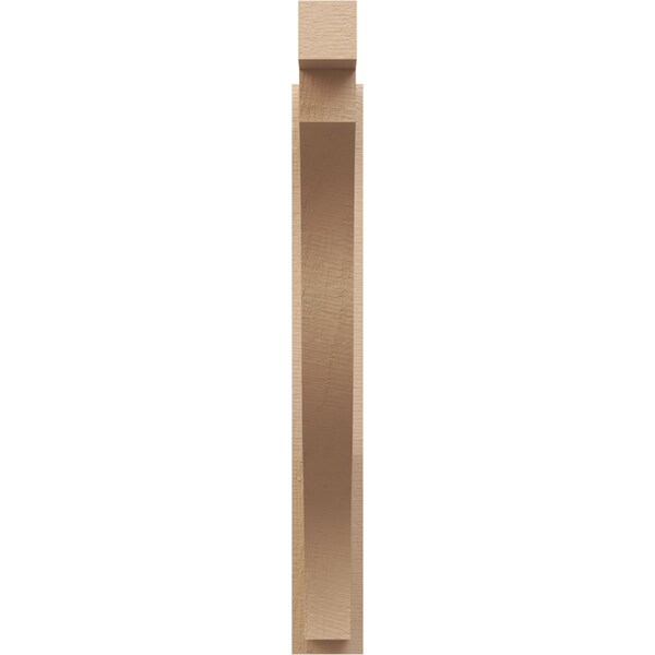 Ekena Millwork 5 1/2-in W x 32-in D x 44-in H Funston Block Rough Cedar Woodgrain TimberThane Outlooker, Primed Tan - OUTUR055X32X44FST44RCPR