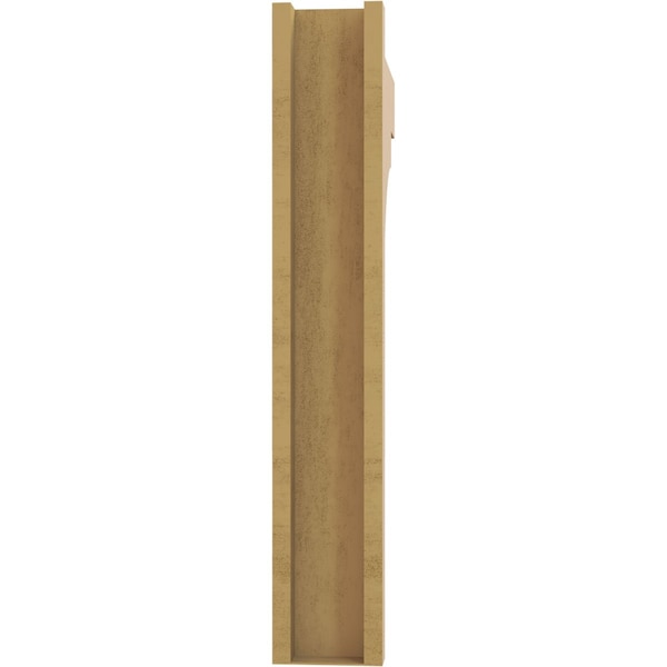 Ekena Millwork 6-in W x 28-in D x 36-in H Funston Block Rough Cedar Woodgrain TimberThane Outlooker, Primed Tan - OUTUR060X28X36FST44RCPR