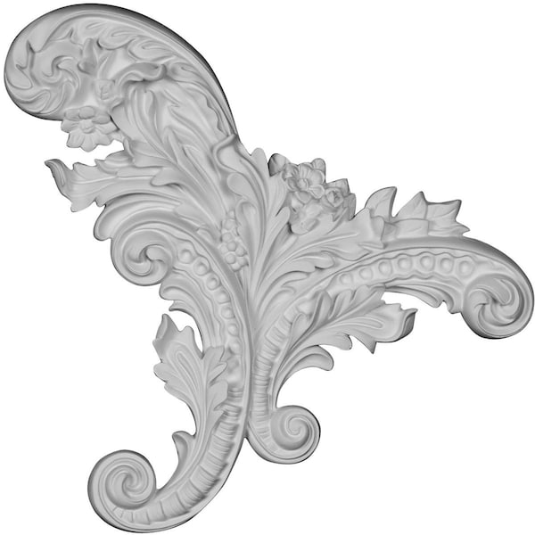 Ekena Millwork 12 1/4"W x 11 1/4"H x 1 1/8"P Katheryn Onlay, Right - ONL12X11X01KT-R