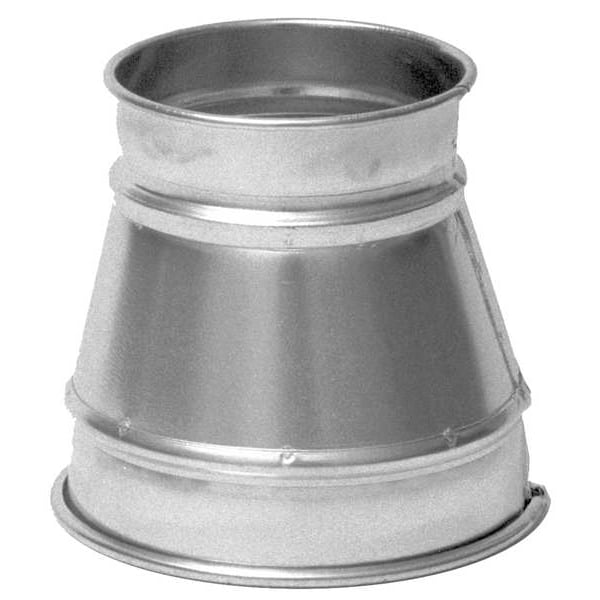 Nordfab Duct Reducer, Steel, 22 ga Thick, Round - 8040025898
