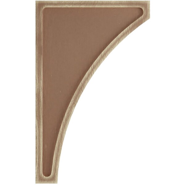 Ekena Millwork 3"W x 7 1/2"D x 12"H Extra Large Lawson Wood Vintage Decor Corbel, Weathered Brown - CORWD03X07X12LWBR