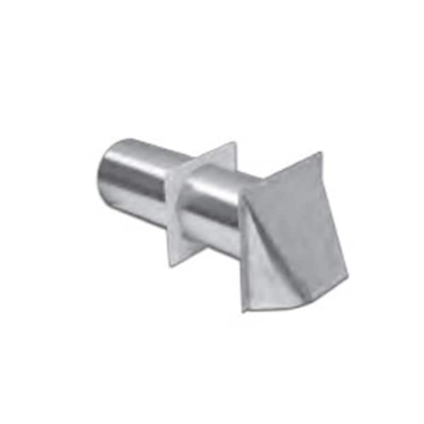 Lambro Industries 4 in. Aluminum Preferred Hood Vent with Tail, 2.5 in. Mouth Opening, 12PK - 544
