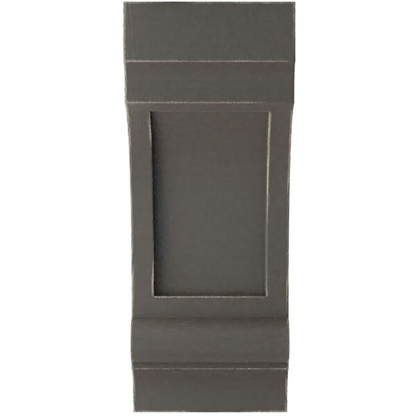 Ekena Millwork 5 1/2"W x 7"D x 14"H Diane Recessed Wood Vintage Decor Corbel, Reclaimed Grey - CORWD06X07X14DIGY