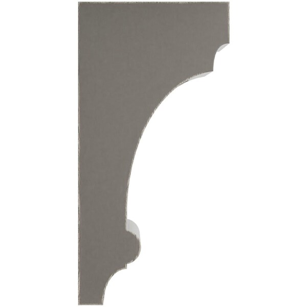 Ekena Millwork 5 1/2"W x 7"D x 14"H Diane Recessed Wood Vintage Decor Corbel, Reclaimed Grey - CORWD06X07X14DIGY