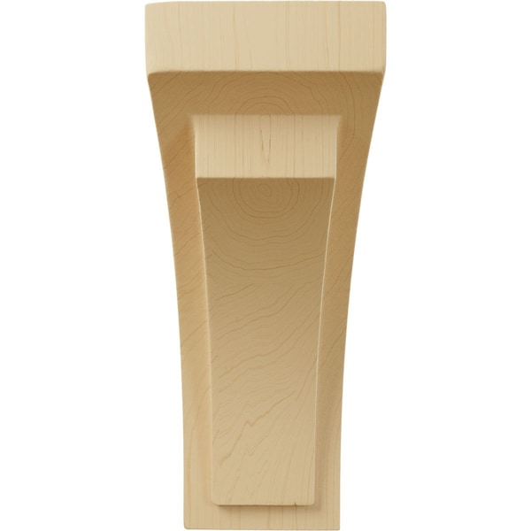 Ekena Millwork 3"W x 4 3/4"D x 8"H Small Felix Wood Corbel, Alder - CORW03X04X08FEAL