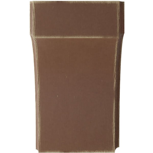 Ekena Millwork 3 1/2"W x 4"D x 6"H Clarksville Wood Vintage Decor Bracket, Weathered Brown - BKTWD04X04X06CVBR