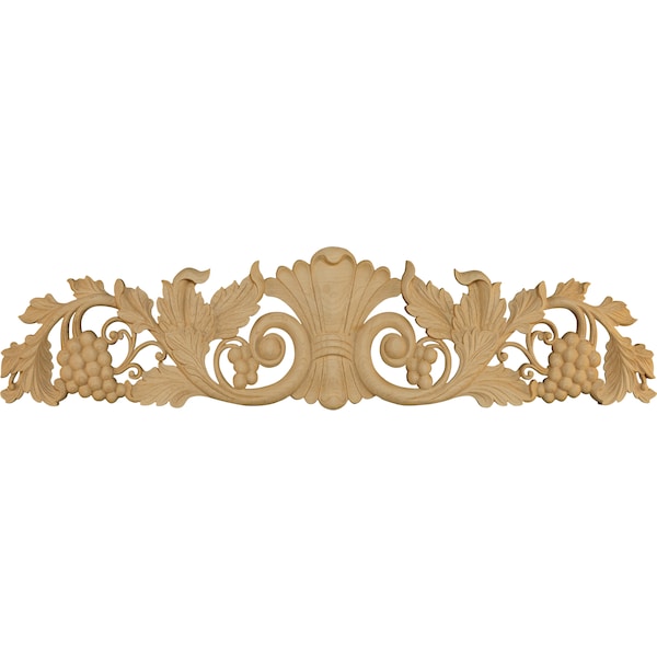 Osborne Wood Products 24 x 6 x 1 Grape Medium Applique in Hard Maple - 7312HM